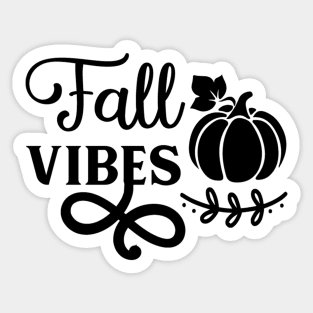 Fall Vibes Simple Lettering Sticker